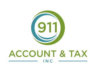 911 Account & Tax, Inc. logo design by p0peye