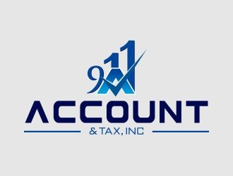 911 Account & Tax, Inc. logo design by naldart