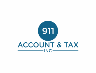 911 Account & Tax, Inc. logo design by hopee