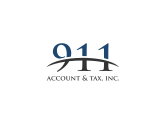 911 Account & Tax, Inc. logo design by R-art