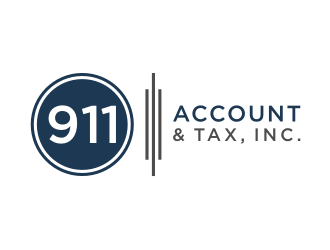 911 Account & Tax, Inc. logo design by Zhafir