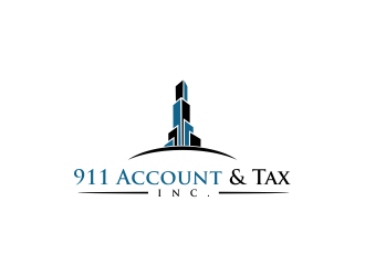 911 Account & Tax, Inc. logo design by oke2angconcept