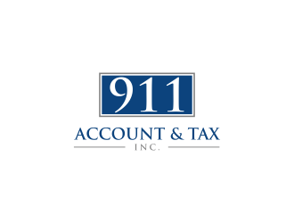 911 Account & Tax, Inc. logo design by haidar