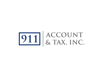 911 Account & Tax, Inc. logo design by alby