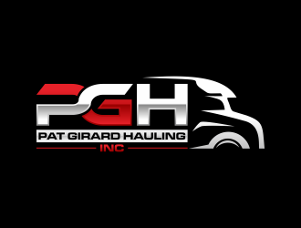 Pat Girard Hauling, Inc. logo design by hidro