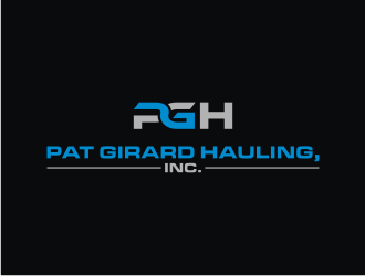 Pat Girard Hauling, Inc. logo design by logitec