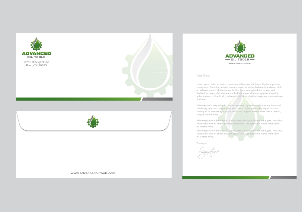 Advanced Oil Tools logo design by labo