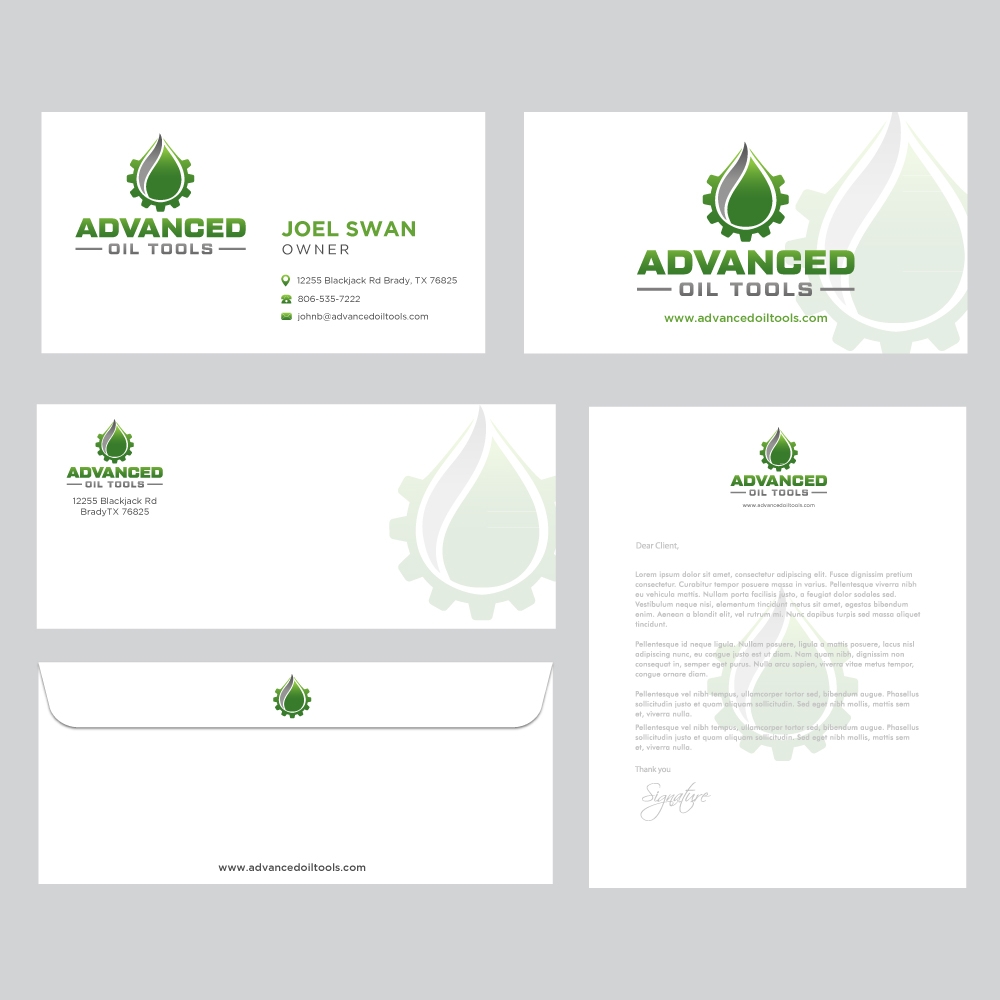 Advanced Oil Tools logo design by labo