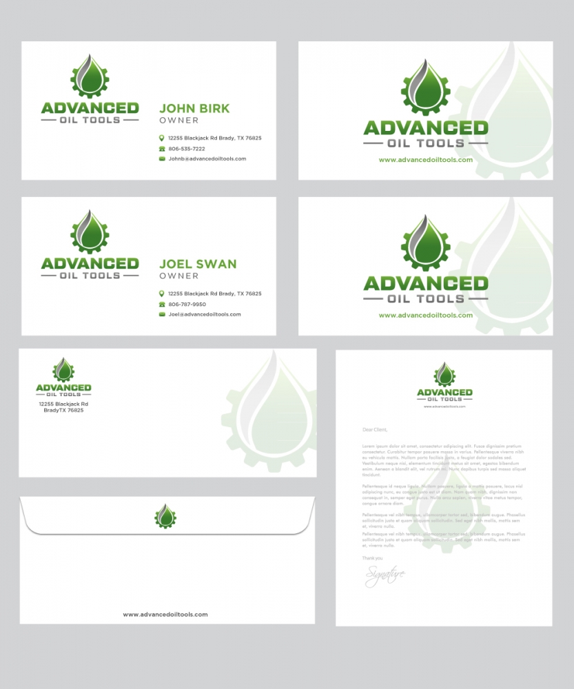 Advanced Oil Tools logo design by labo