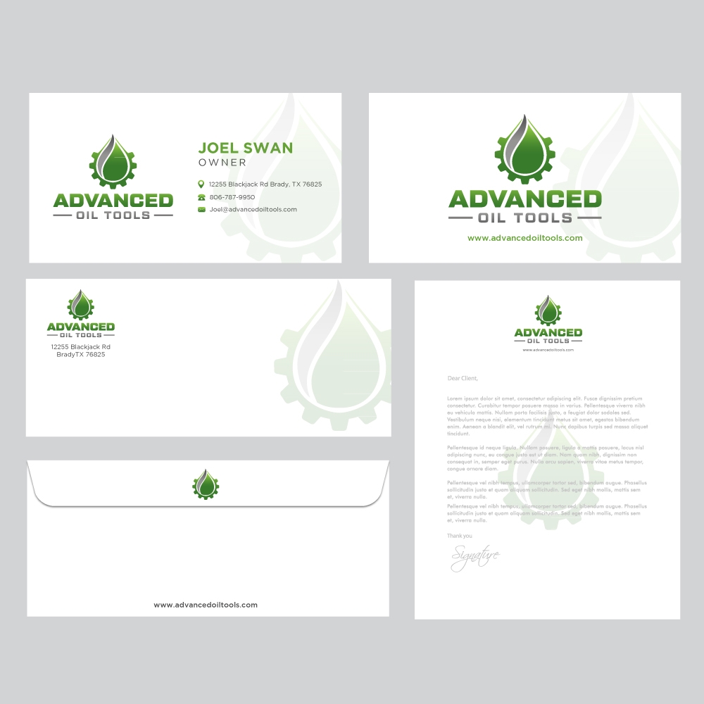 Advanced Oil Tools logo design by labo