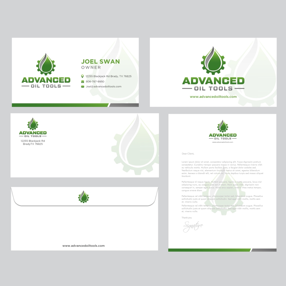 Advanced Oil Tools logo design by labo