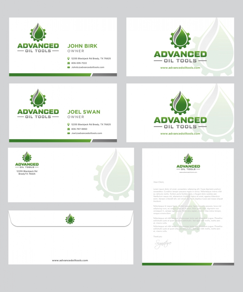 Advanced Oil Tools logo design by labo