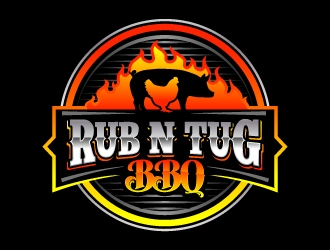Rub N Tug BBQ logo design by jaize