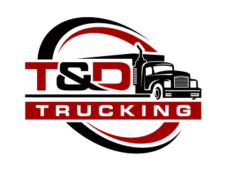 T&D Trucking logo design by cintoko