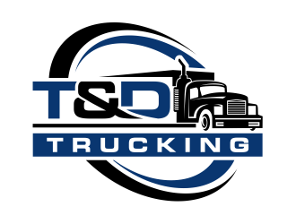 T&D Trucking logo design by cintoko