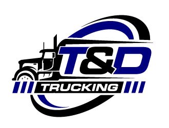 T&D Trucking logo design by THOR_