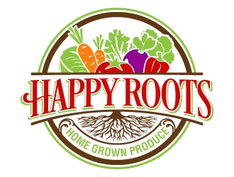 Happy Roots  logo design by jaize