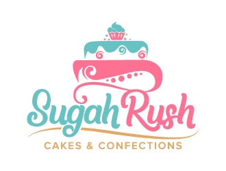 Sugah Rush Cakes & Confections logo design by jaize