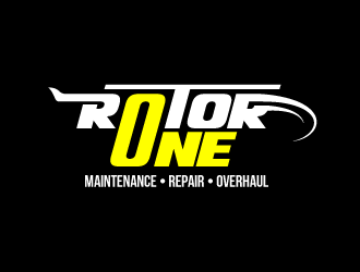 Rotor One (Company name)    Maintenance.Repair.Overhaul (Primary business type) logo design by PRN123