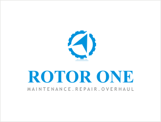 Rotor One (Company name)    Maintenance.Repair.Overhaul (Primary business type) logo design by bunda_shaquilla