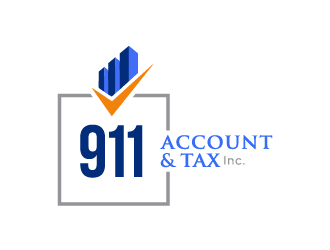 911 Account & Tax, Inc. logo design by Andri