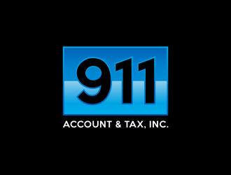 911 Account & Tax, Inc. logo design by ubai popi