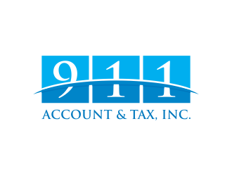 911 Account & Tax, Inc. logo design by mikael