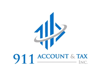 911 Account & Tax, Inc. logo design by twomindz