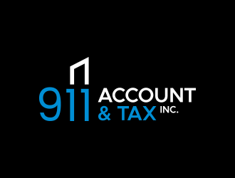 911 Account & Tax, Inc. logo design by lexipej