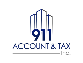 911 Account & Tax, Inc. logo design by axel182