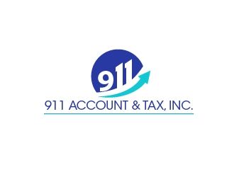 911 Account & Tax, Inc. logo design by Mirza
