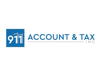 911 Account & Tax, Inc. logo design by MUSANG