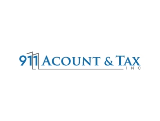 911 Account & Tax, Inc. logo design by MUSANG