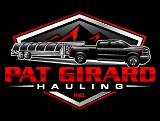 Pat Girard Hauling, Inc. logo design by daywalker