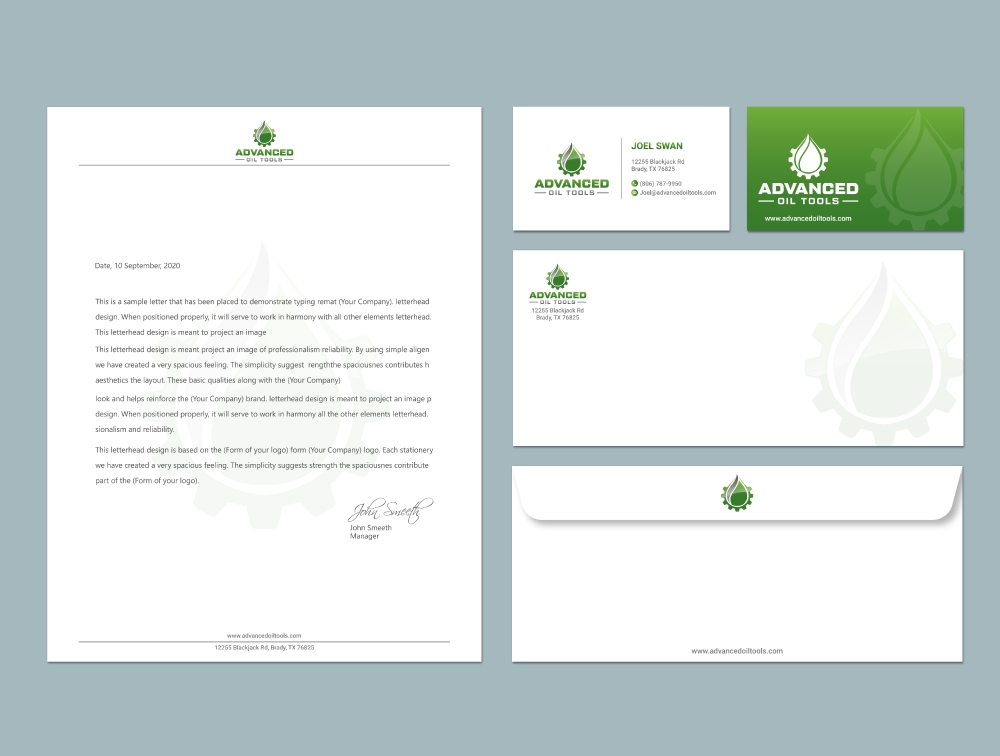 Advanced Oil Tools logo design by Boomstudioz