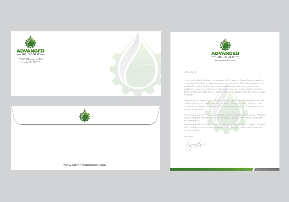 Advanced Oil Tools logo design by labo