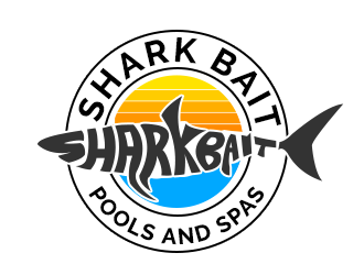 Shark Bait Pools and Spas logo design by ProfessionalRoy