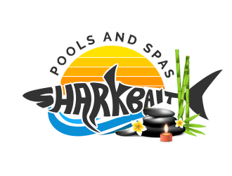 Shark Bait Pools and Spas logo design by ProfessionalRoy
