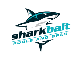 Shark Bait Pools and Spas logo design by torresace