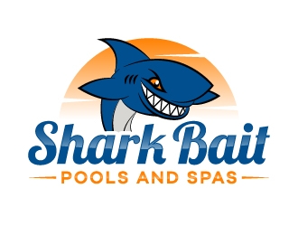 Shark Bait Pools and Spas logo design by karjen