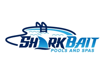 Shark Bait Pools and Spas logo design by jaize