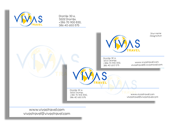 VIVAS TRAVEL logo design by 3Dlogos