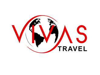 VIVAS TRAVEL logo design by 3Dlogos