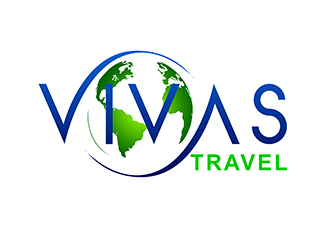 VIVAS TRAVEL logo design by 3Dlogos