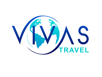 VIVAS TRAVEL logo design by 3Dlogos