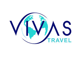 VIVAS TRAVEL logo design by 3Dlogos