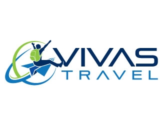 VIVAS TRAVEL logo design by invento