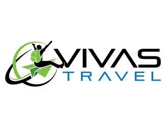 VIVAS TRAVEL logo design by invento