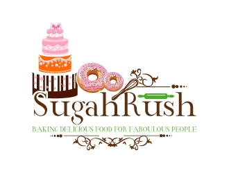 Sugah Rush Cakes & Confections logo design by uttam