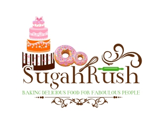 Sugah Rush Cakes & Confections logo design by uttam